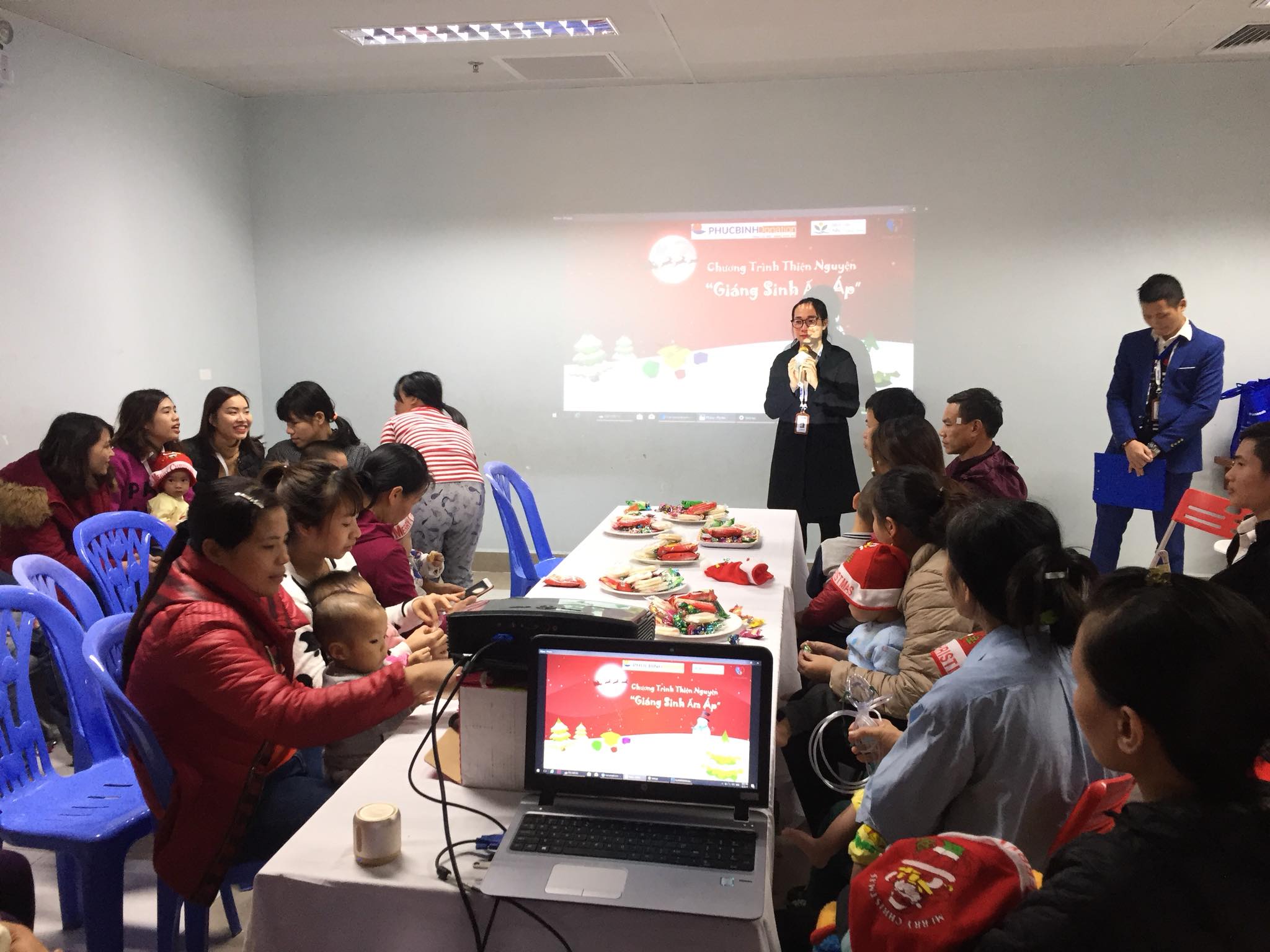 Bà Lê Thị Minh Tâm - P.TGĐ PHUCBINH GROUP phát biểu