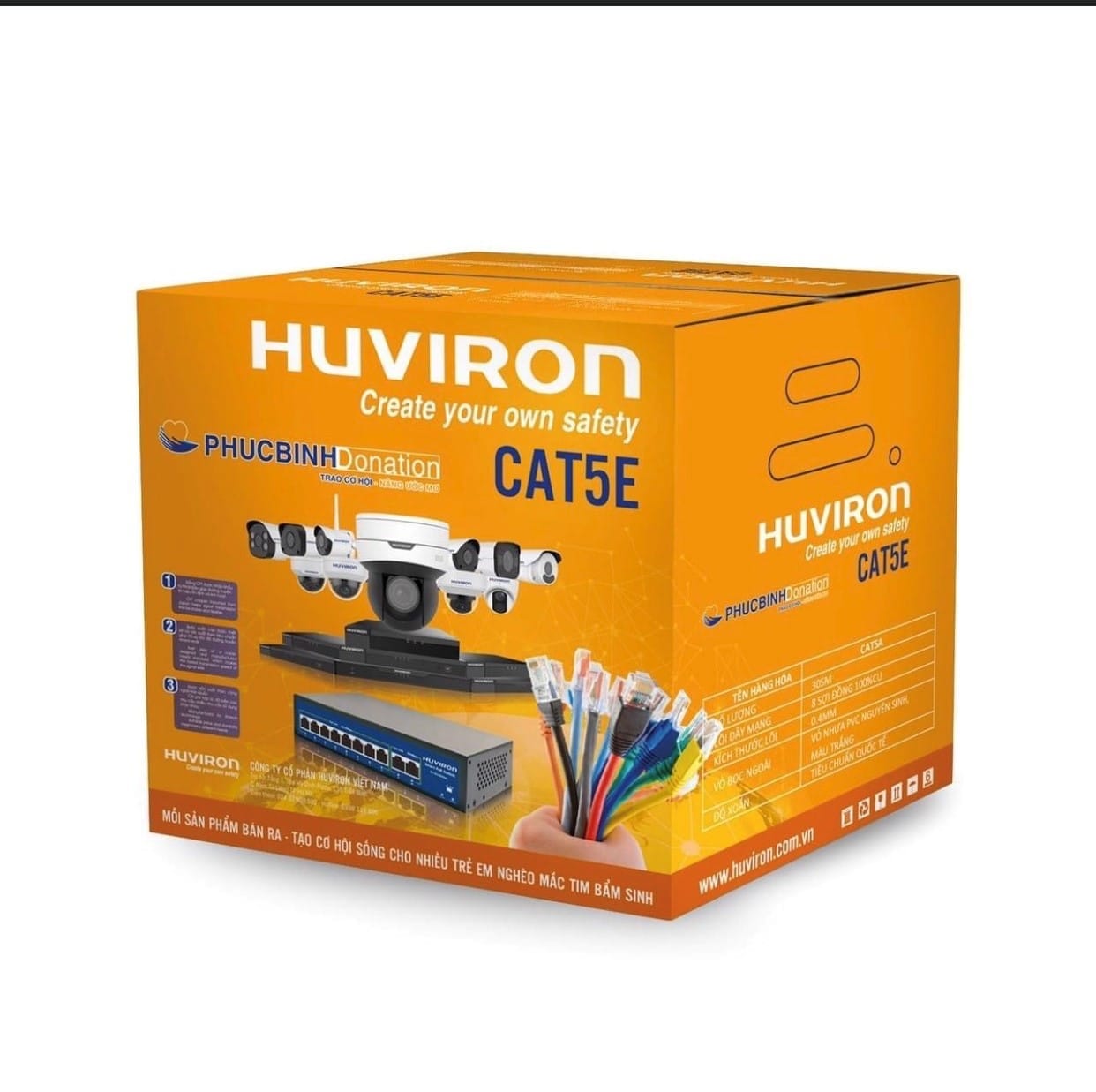 Cáp mạng CAT5E F-UTP-0.41 4 Cáp mạng CAT5E F-UTP-0.4
