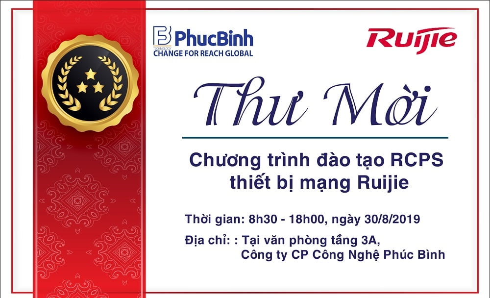 Phúc Bình tiếp tục triển khai chương trình "Đào tạo RCPS thiết bị mạng Ruijie" tại Hà Nội 2 phucbinhtieptuctrienkhaichuongtrinhdaotaorcpsthietbimangruijietaihanoi