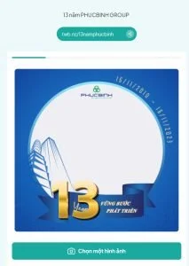 Hướng dẫn thay khung avatar Facebook Chào mừng kỷ niệm 13 năm thành lập PHUCBINH GROUP 4 Bấm chọn hình ảnh