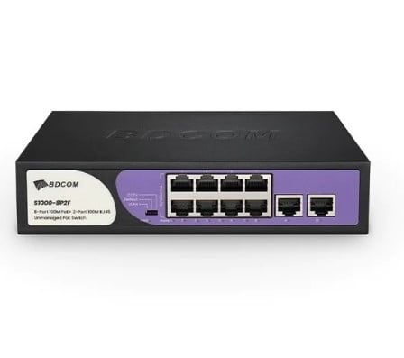 SWITCH POE BDCOM S1000-8P2F