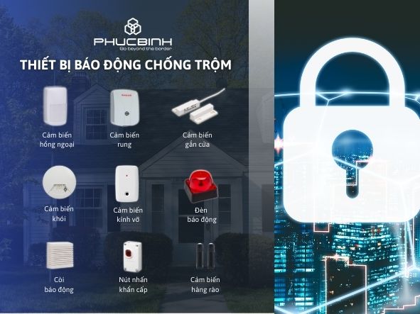 thiết bị báo động chống trộm phù hợp cho các gia đình