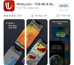 Windy cung cấp đa dạng bản đồ và công cụ thời tiết