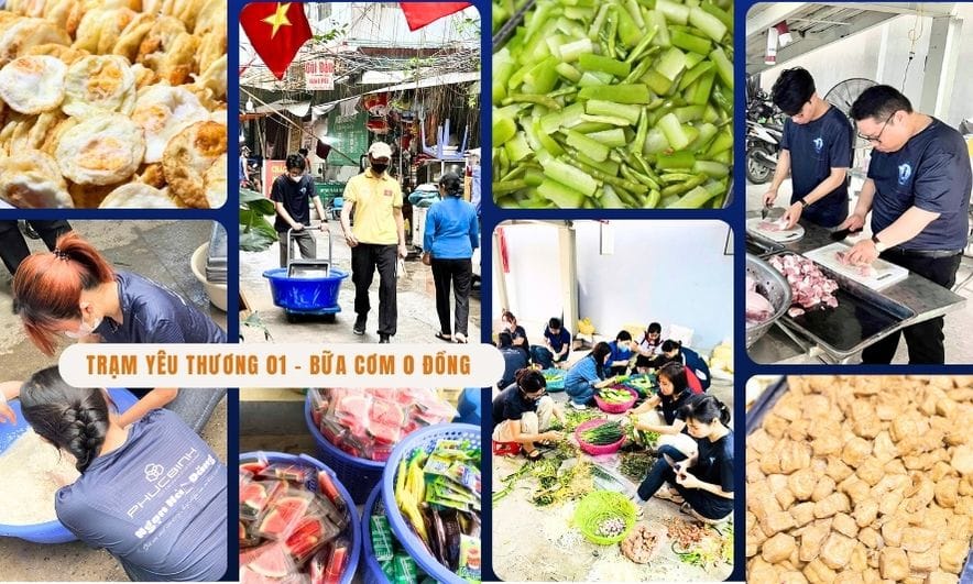 Love Station 01: Free meals at the Vietnam National Children's hospital in April