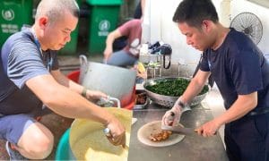 Trạm yêu thương 02 - Phát cơm từ thiện tháng 6 3 Thành viên Ngọn Hải Đăng chế biến món ăn