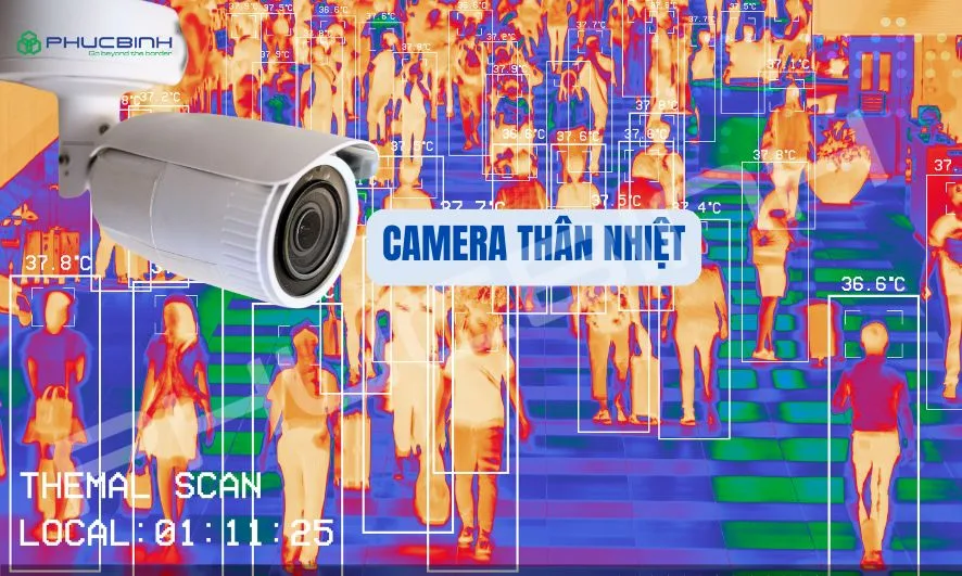 Camera thân nhiệt tự động đo nhiệt độ từ xa