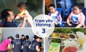 Trạm yêu thương số 3 - Phát cơm từ thiện tháng 6 1 Trạm yêu thương số 3 tại Bệnh viện Nhi Trung ương