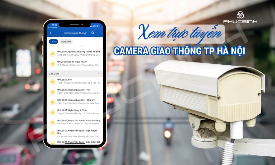 Xem trực tuyến camera giao thông qua app iHanoi