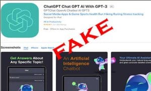 Nguy cơ tấn công hệ thống mạng từ ChatGPT giả mạo 4 Người dùng có thể nhầm lẫn khi tìm kiếm ứng dụng ChatGPT