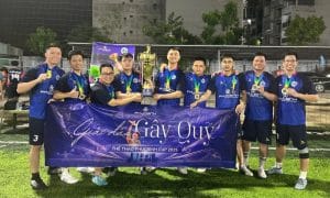 PhucBinh Group tổ chức thành công giải bóng đã gây quỹ từ thiện 7 Đội Giải pháp - Đấu thầu và Kinh doanh lên ngôi vương giải bóng đá
