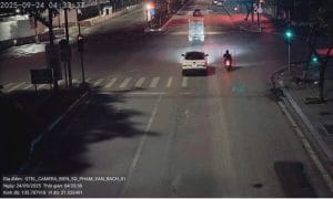Dự kiến lắp đặt thêm hàng ngàn camera AI trên cả nước 6 Hình ảnh ghi nhận từ camera giao thông trên phố Phạm Văn Bách