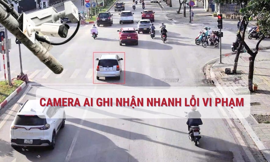 camera AI (camera giao thông tích hợp trí tuệ nhân tạo) đã được lắp đặt tại Hà Nội