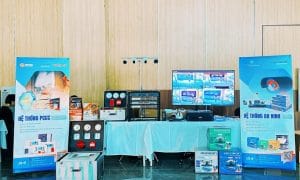 Phúc Bình tài trợ Toạ đàm Doanh nhân tư nhân 1983 Giao thương 22 Gian trưng bày sản phẩm của Phúc Bình được nhiều người quan tâm
