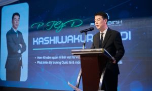 Tri ân những người bạn đồng hành đáng tin cậy, ông Kashiwakura Yuji – Phó Tổng Giám đốc Phucbinh Group đã có bài phát biểu xúc động, gửi lời cảm ơn sâu sắc tới các Khách hàng.