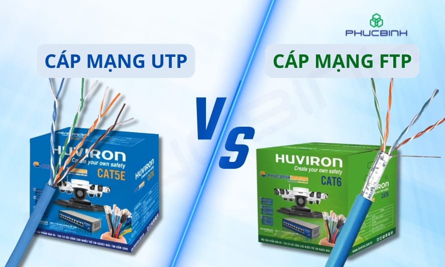 So sánh cáp mạng UTP và FTP
