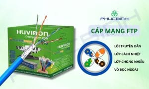 Cáp mạng FTP có khả năng chống nhiễu tốt hơn cáp mạng UTP