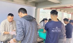 Mỗi suất cơm đều được chuẩn bị chỉnh chu