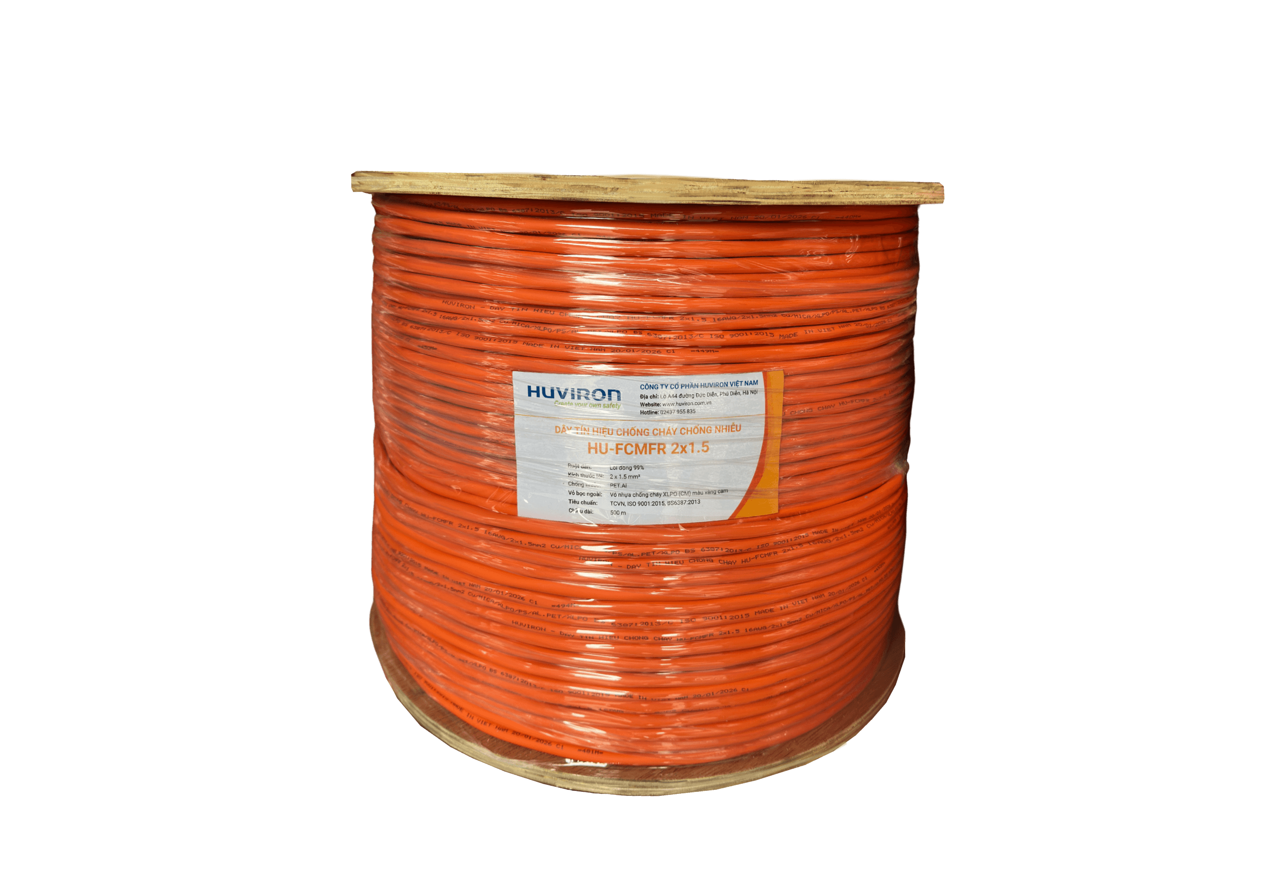 Dây tín hiệu chống cháy chống nhiễu HU-FCMFR 2x1.5