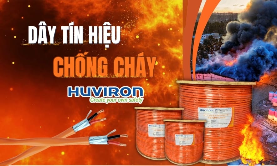 Dây tín hiệu chống cháy chống nhiễu Huviron có khả năng chống nhiễu tốt, đảm bảo đường truyền tín hiệu ổn định
