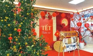 Không khí Tết tại trụ sở Hà Nội