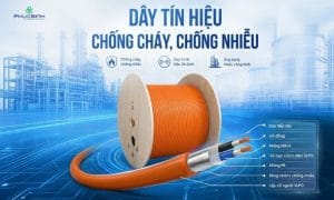 Cấu tạo cáp chống cháy chống nhiễu Huviron